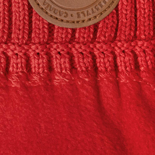 Poppy Red - Red Fleece