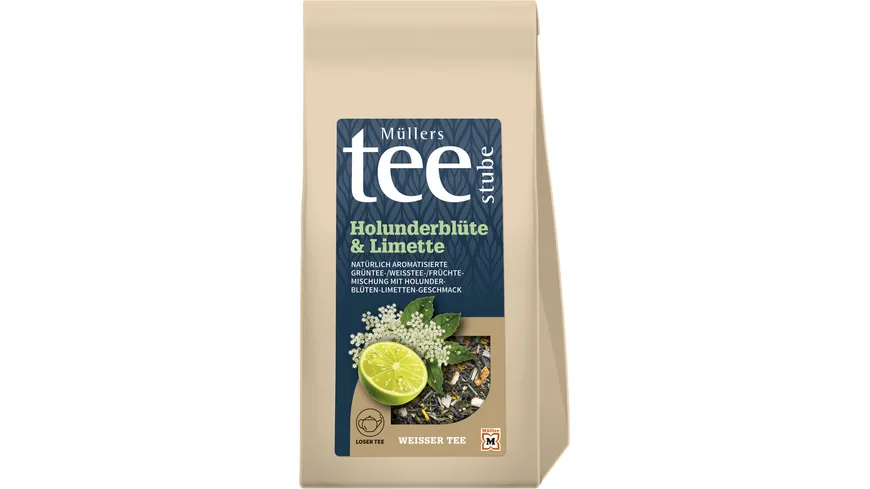 Müllers Teestube Weißer Tee Lose Limette & Holunderblüte 75 g