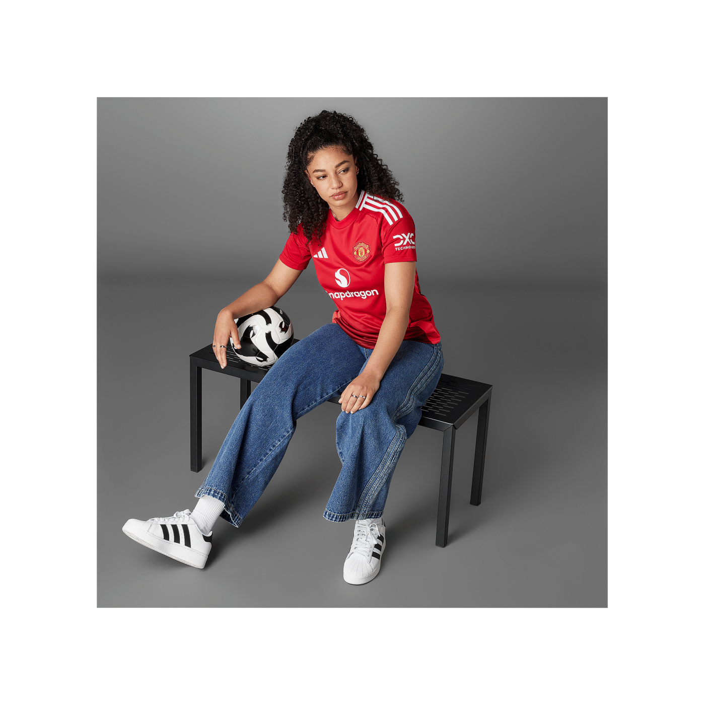 adidas Manchester United Trikot Home 2024/2025 Damen Rot