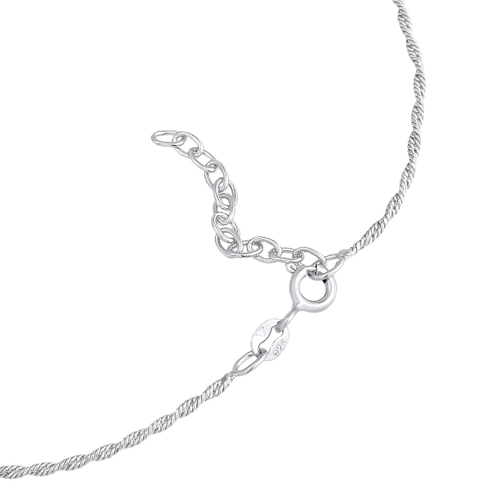 Elli Elli Bracelet de Cheville Femmes bracelet de cheville Smile Emoji pendentif Emoji Bijoux