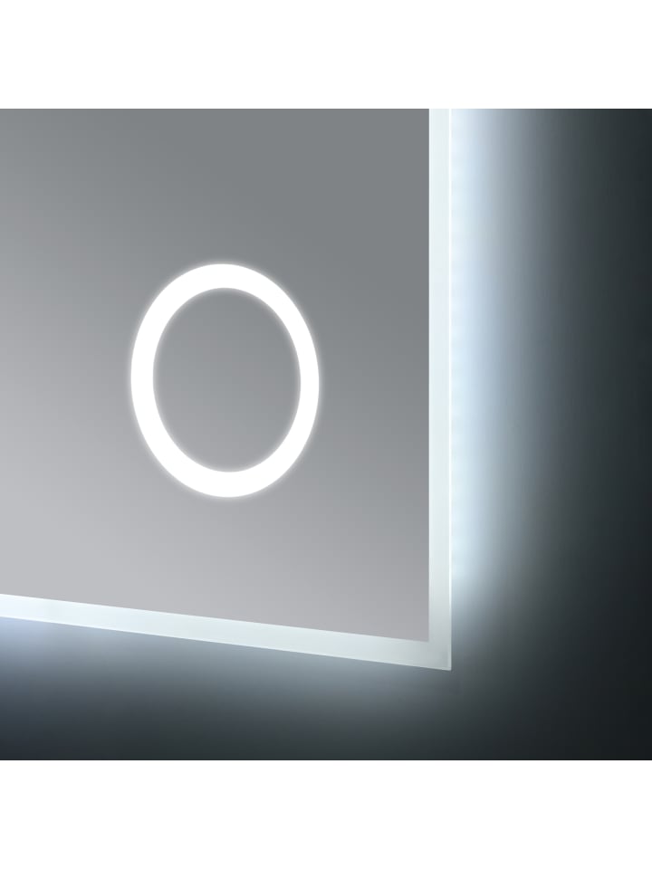 pro.tec LED-Badezimmerspiegel Lizzano in Weiß (H)70cm (B)50cm günstig kaufen onesize