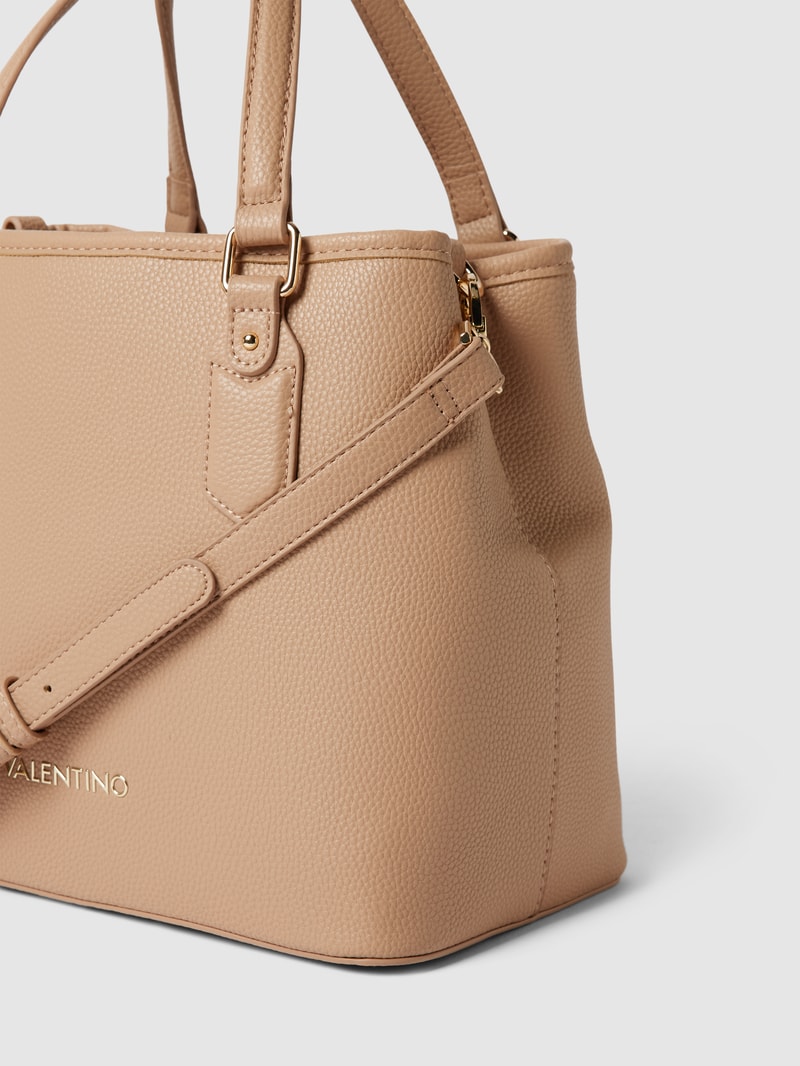 Shopper mit Label-Detail Modell 'BRIXTON' in beige