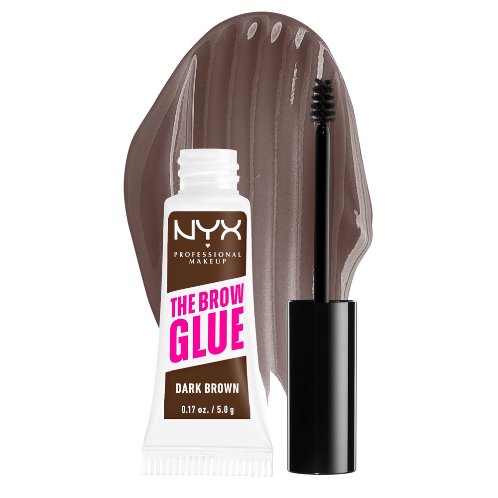 NYX Professional Makeup The Brow Glue Dark Brown Colle fixatrice sourcils