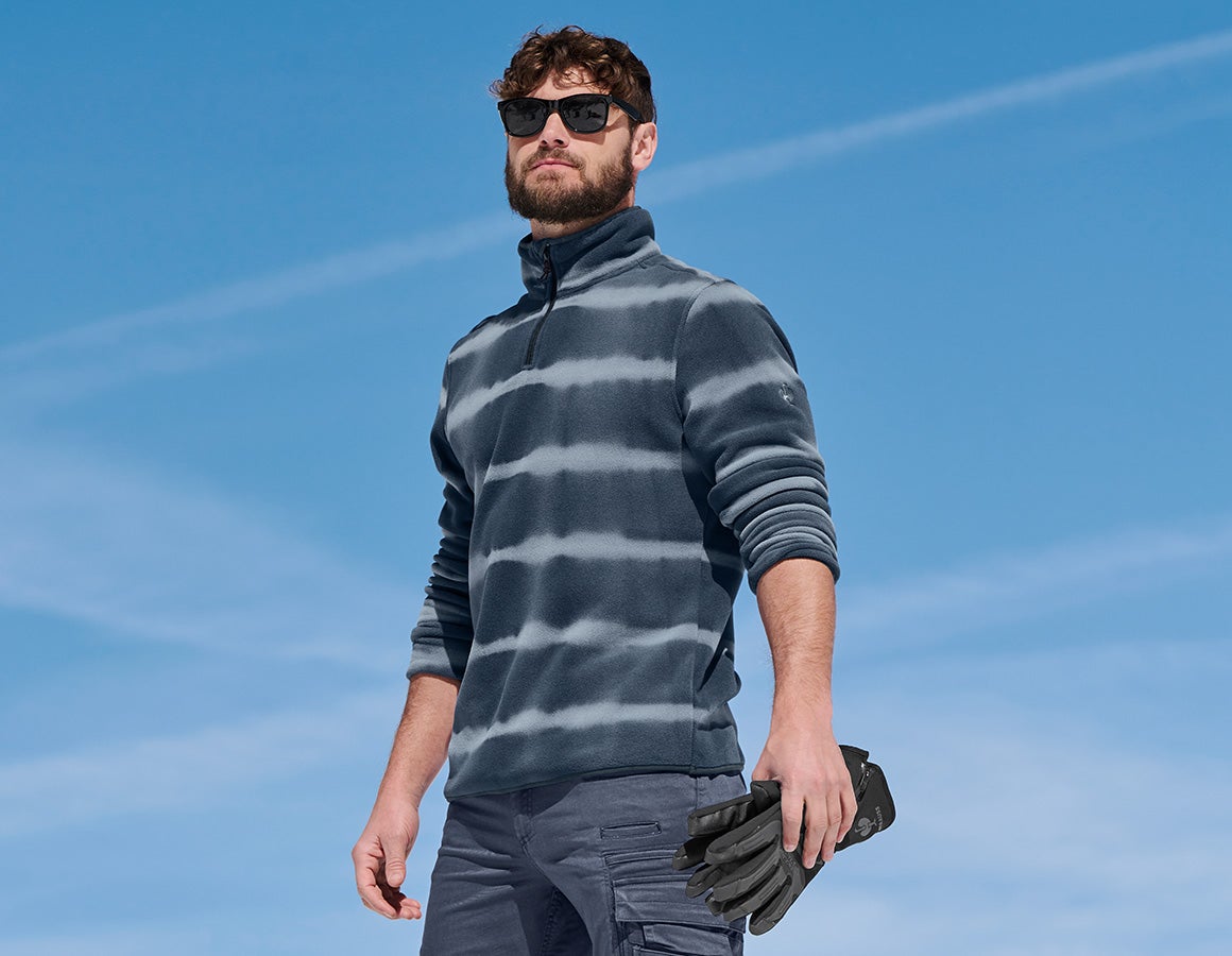 Fleece Troyer tie-dye e.s.motion ten