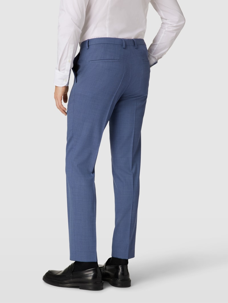 Anzughose mit feinem Muster Modell 'Hesten' in blau