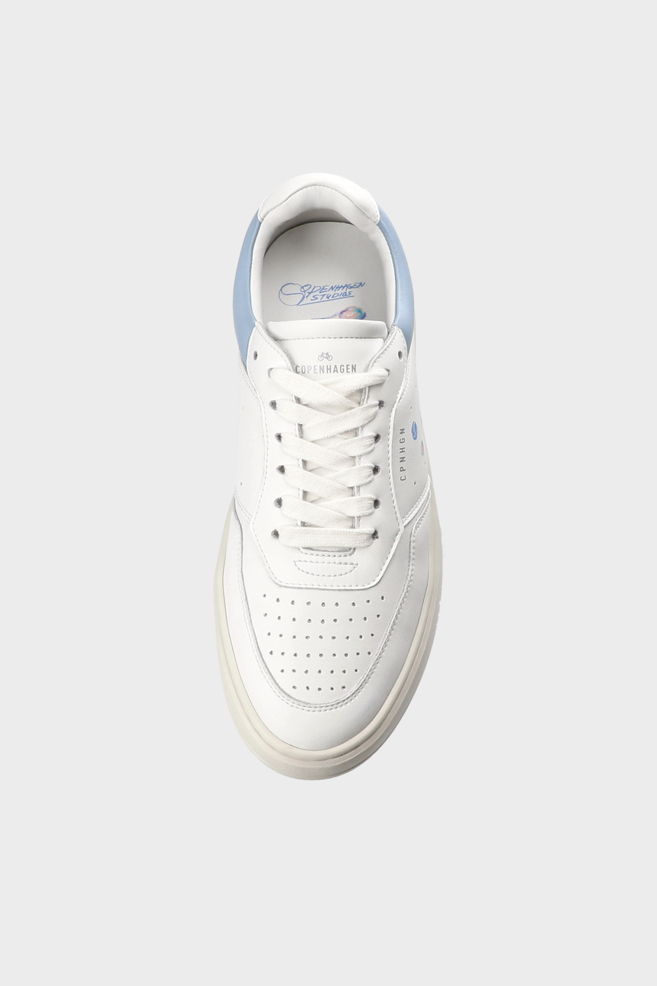 CPH MELBOURNE - leather - white/light blue
