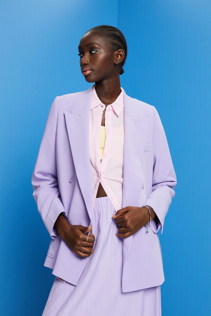 Doppelreihiger Crêpe-Blazer
