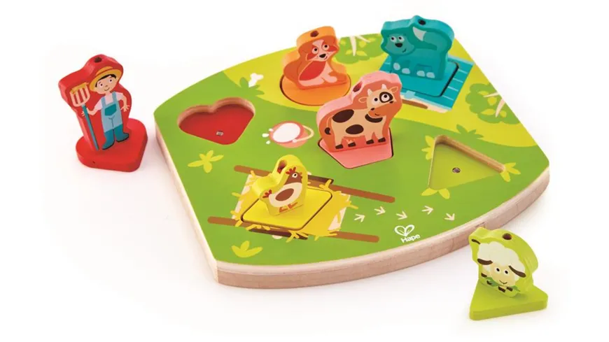 Hape E1614 - Bauernhof-Geräusche-Puzzle