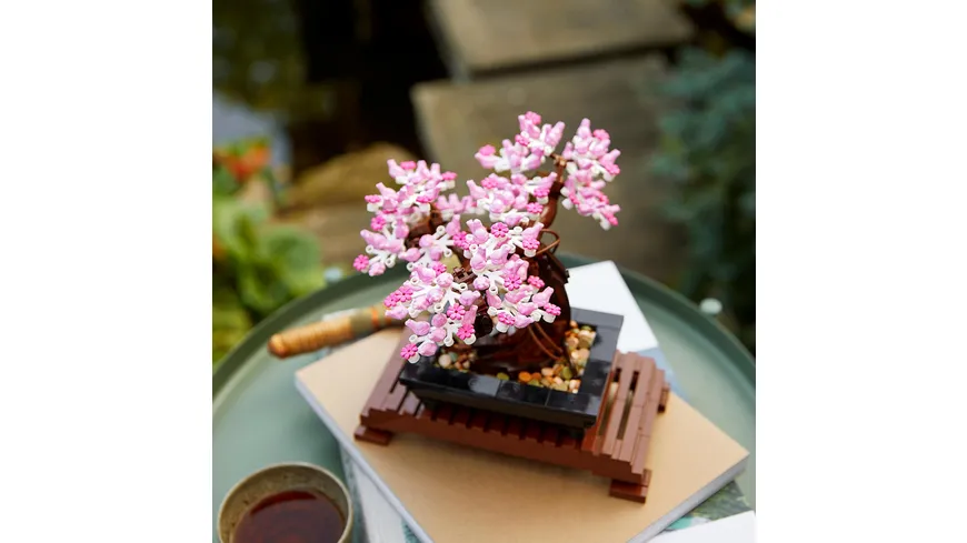 LEGO Icons 10281 Bonsai Baum, Kunstpflanzen-Set für Erwachsene, Deko