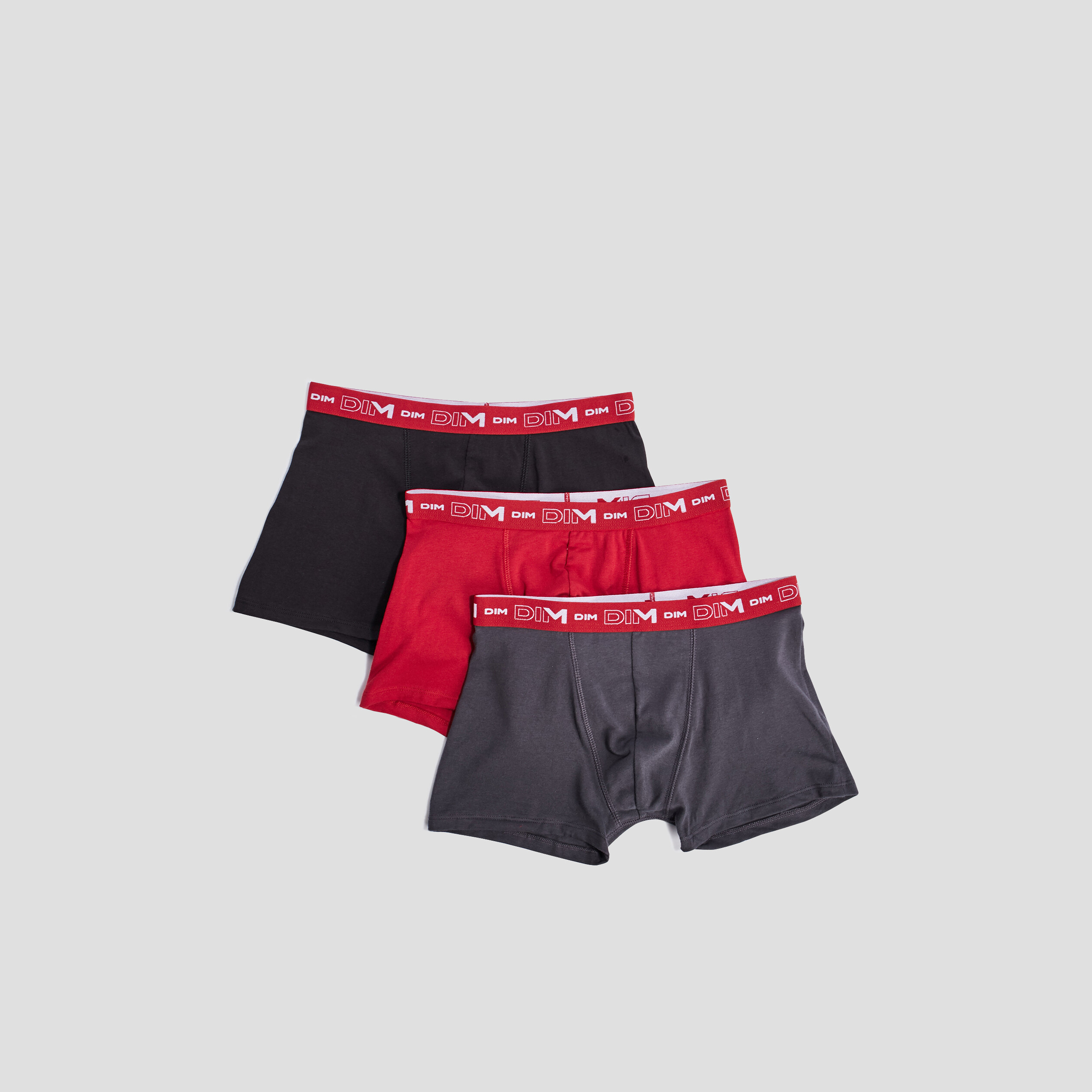 Lot 3 boxers DIM rouge homme | La Halle
