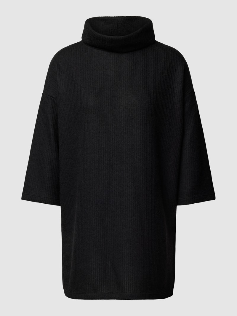 Pullover mit Rollkragen und 3/4-Arm Modell 'Tamie' in schwarz