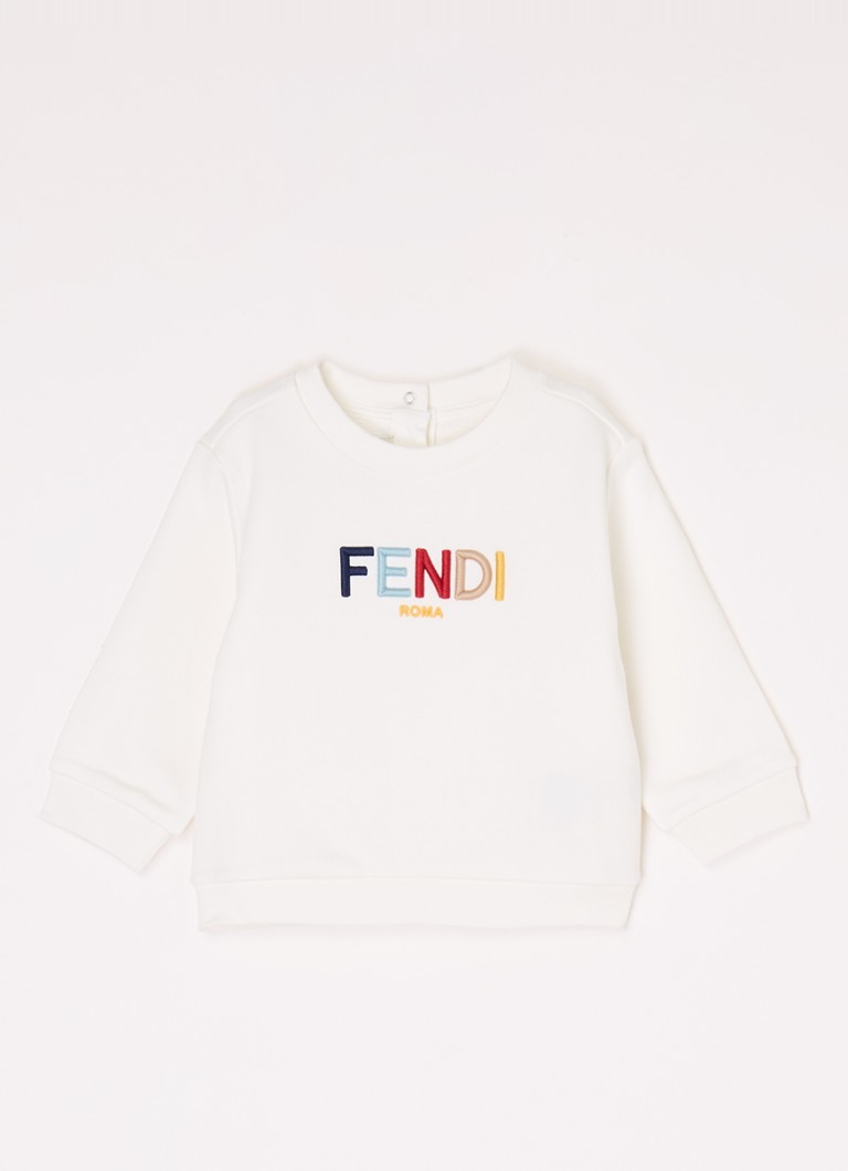 Maglione Fendi con logo ricamato