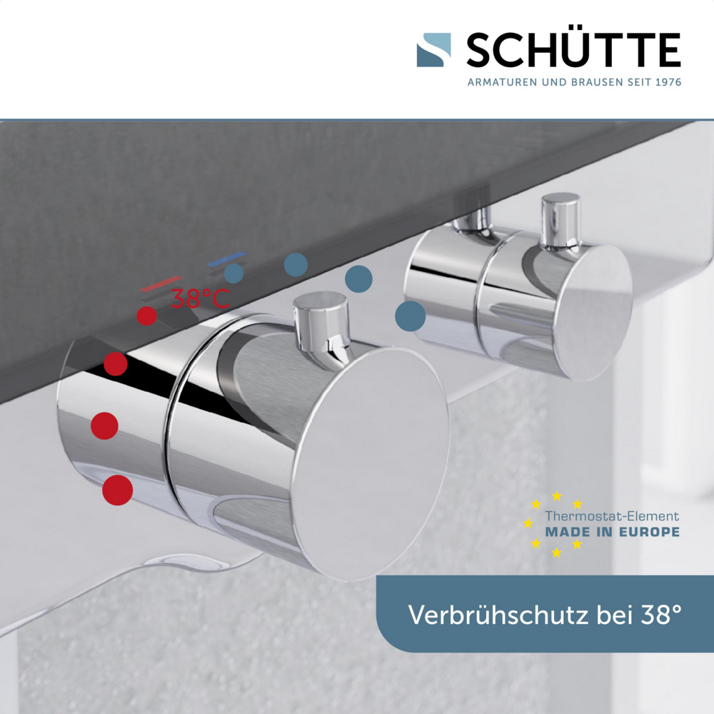 Schütte Thermostat Duscharmatur OCEAN Chrom/Anthrazit