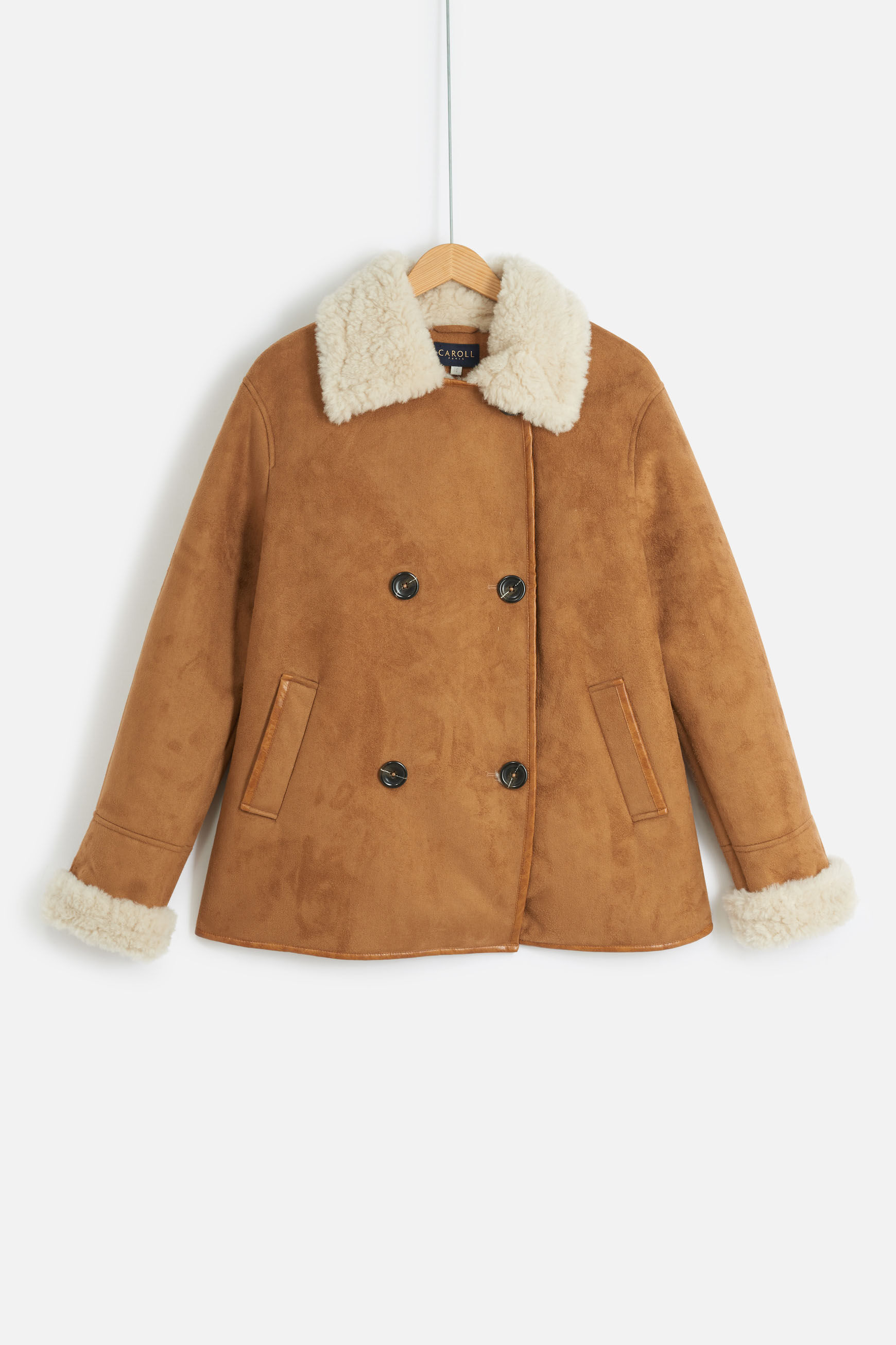 manteau lars camel femme