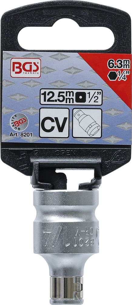BGS technic Bit-Adapter mit Haltekugel Vierkant 1/2