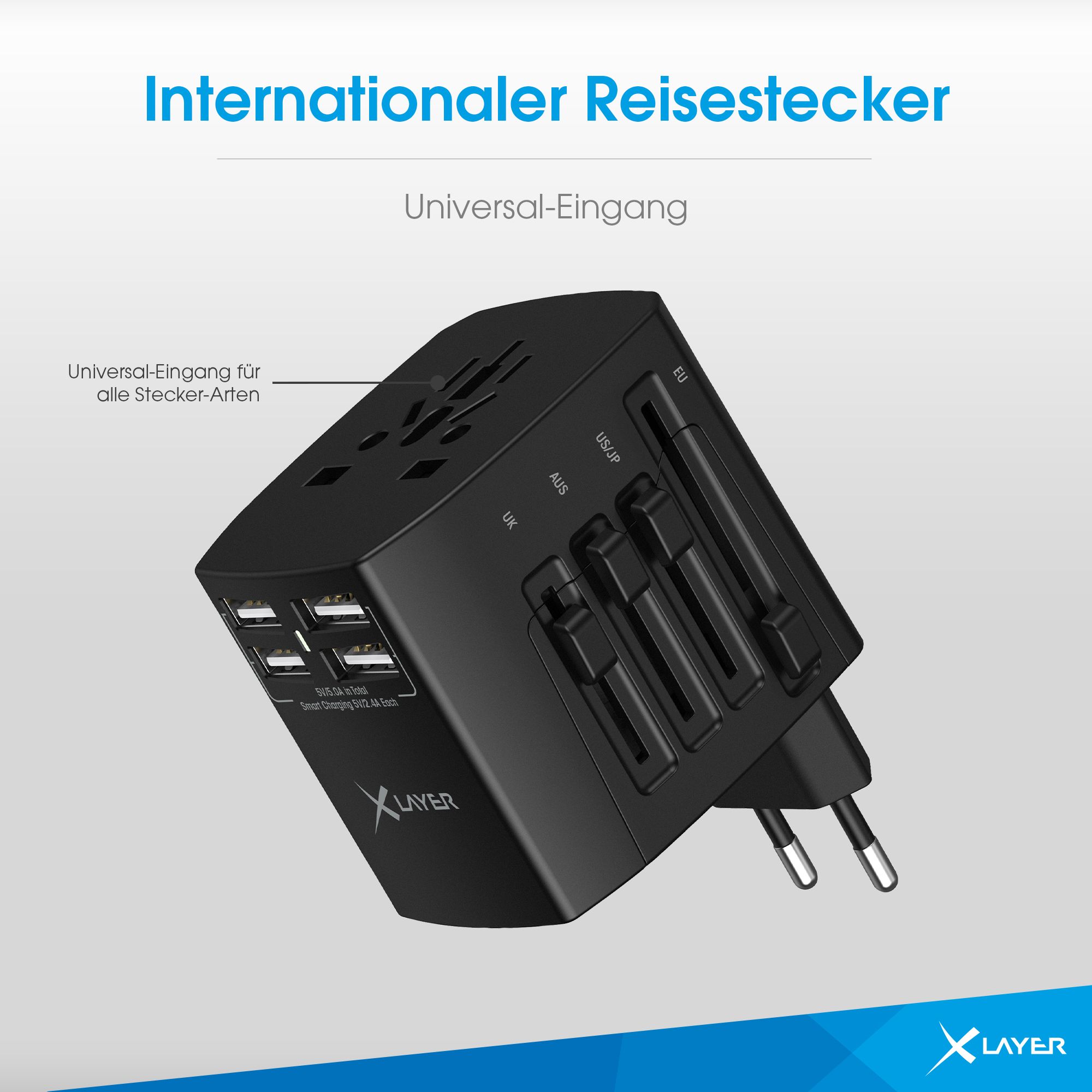 XLayer Internationaler Reisestecker