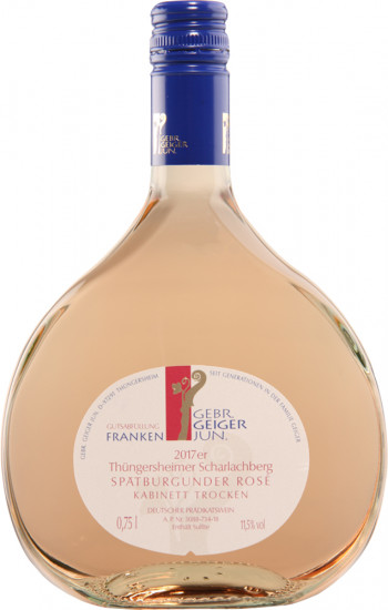 2020 Spätburgunder Rosé Kabinett Thüngersheimer Scharlachberg trocken - Weingut Gebr. Geiger jun.