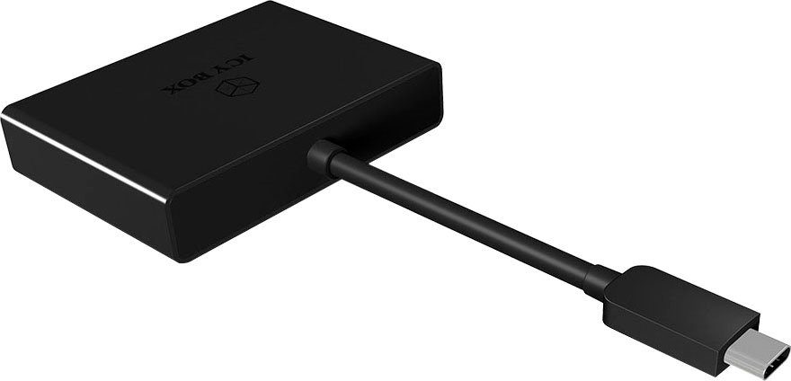 ICY BOX ICY BOX Combo Adapter für Notebooks USB-C zu USB, VGA und USB-C Computer-Adapter