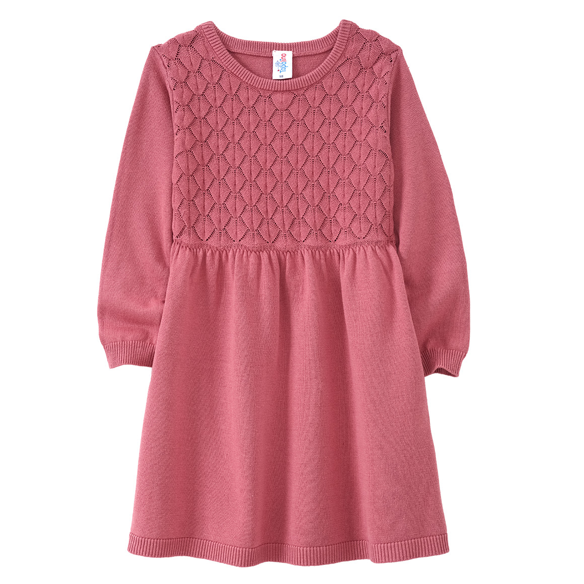 Mädchen Strickkleid mit Struktur