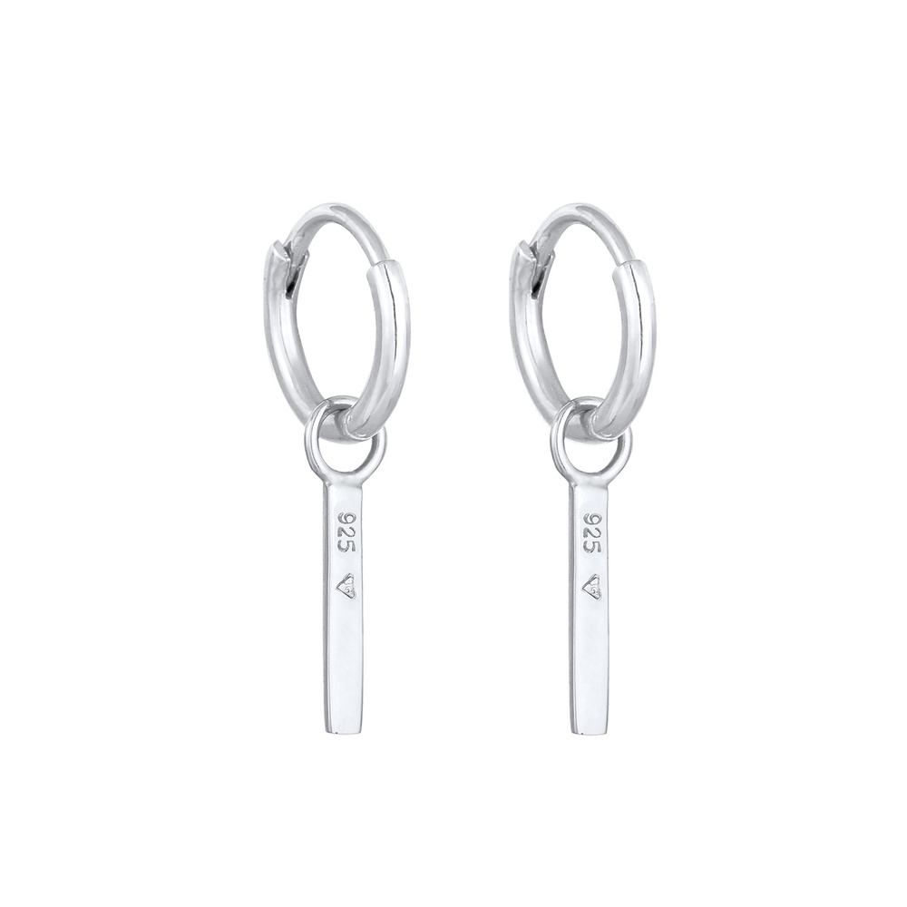 Elli Elli Boucles d'Oreilles Créoles Géo Pendentif Trend Basic Boucles d'Oreilles Femm Boucles d'oreilles