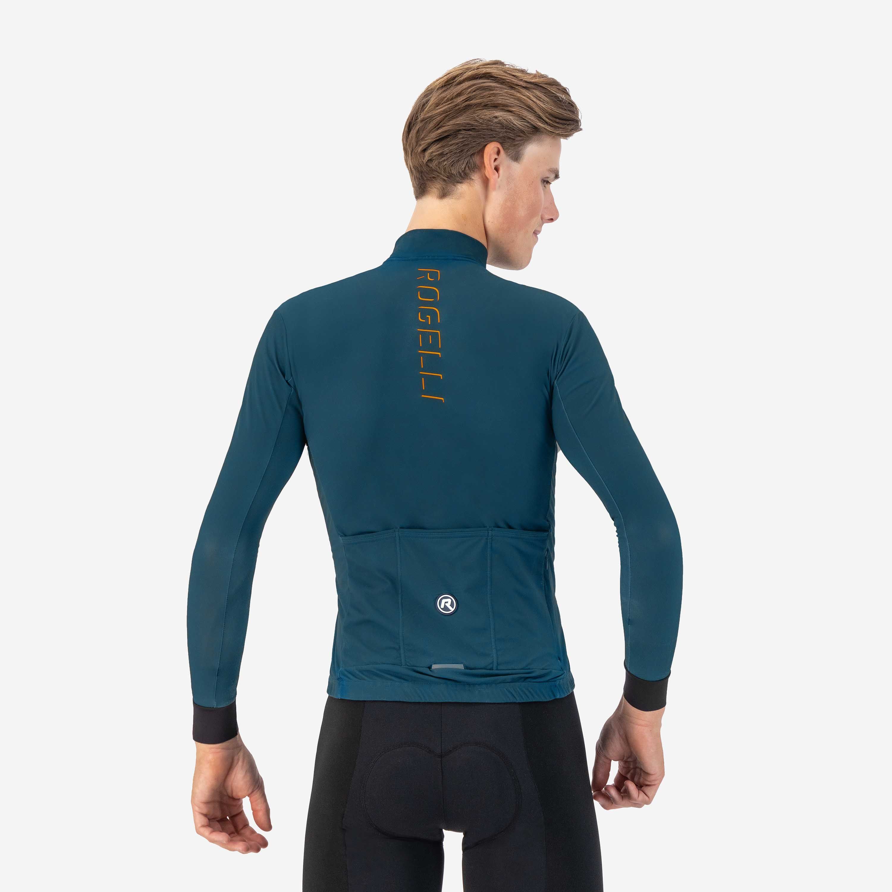 Rogelli Distance Blau Herren Radtrikot Langarm