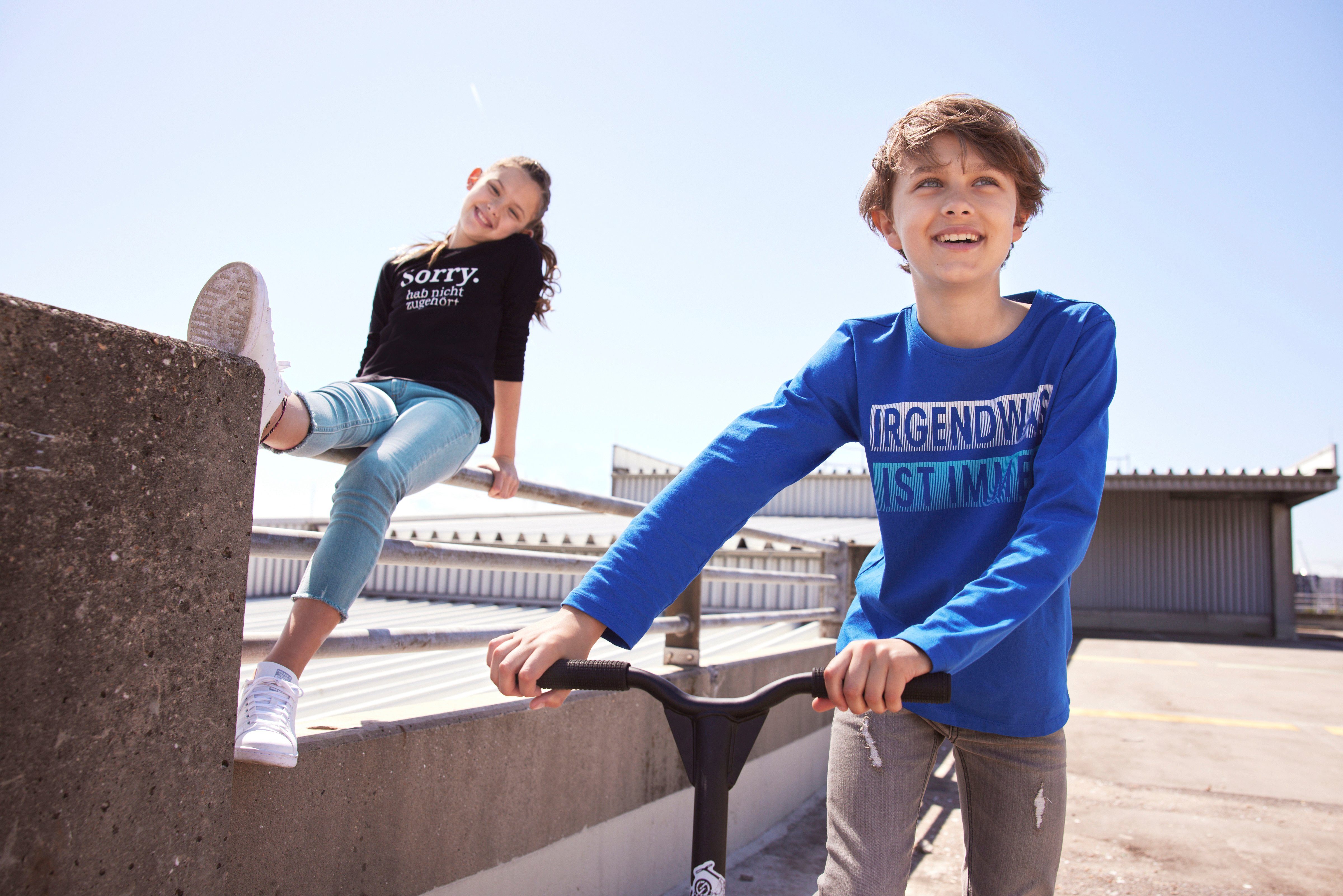 KIDSWORLD Langarmshirt Sorry. hab nicht zugehört Druck