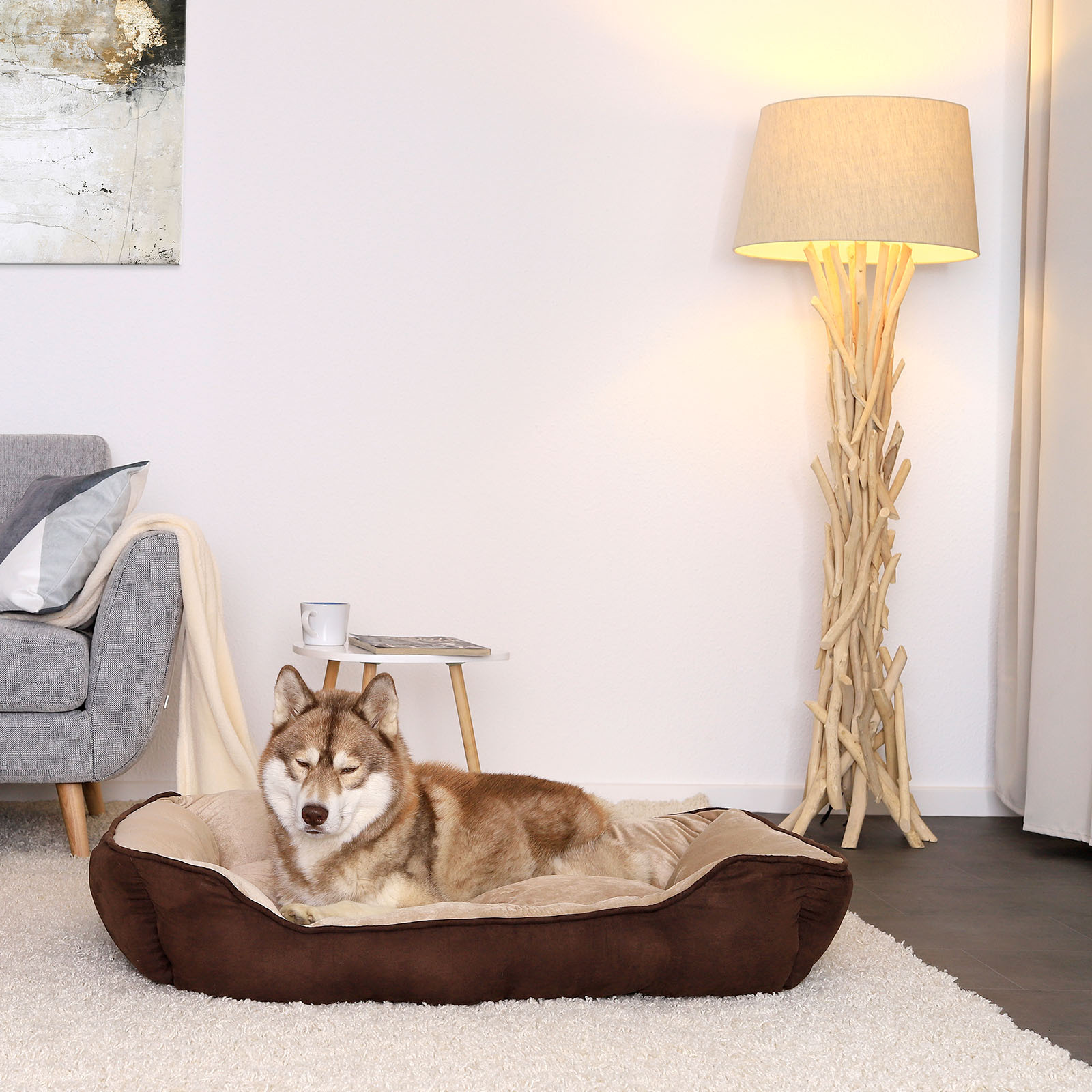 Lionto Hundebetten Lionto 2-in-1 Hundebett Hundekissen L
