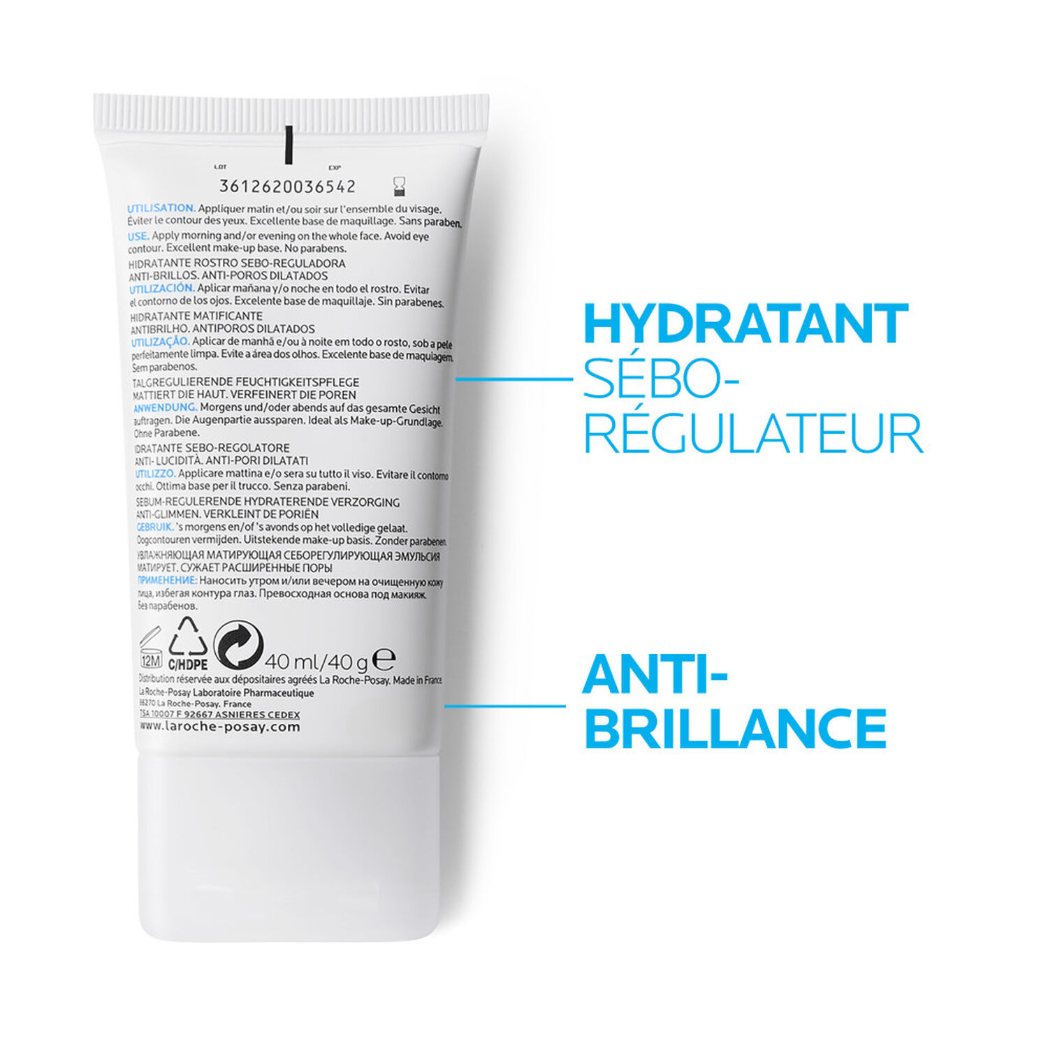 la roche-posay Effaclar Mat Hydratant Sébi-Régulateur 40 ml