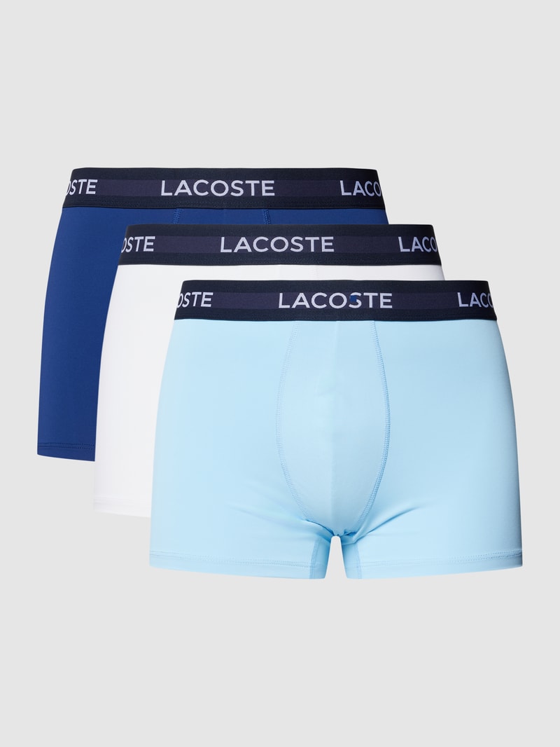 Trunks mit elastischem Logo-Bund im 3er-Pack in hellblau
