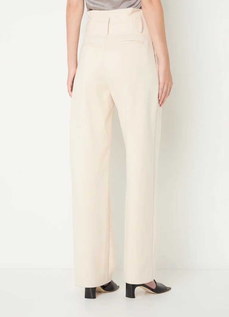 IRO  Kotel high waist straight fit pantalon met steekzakken