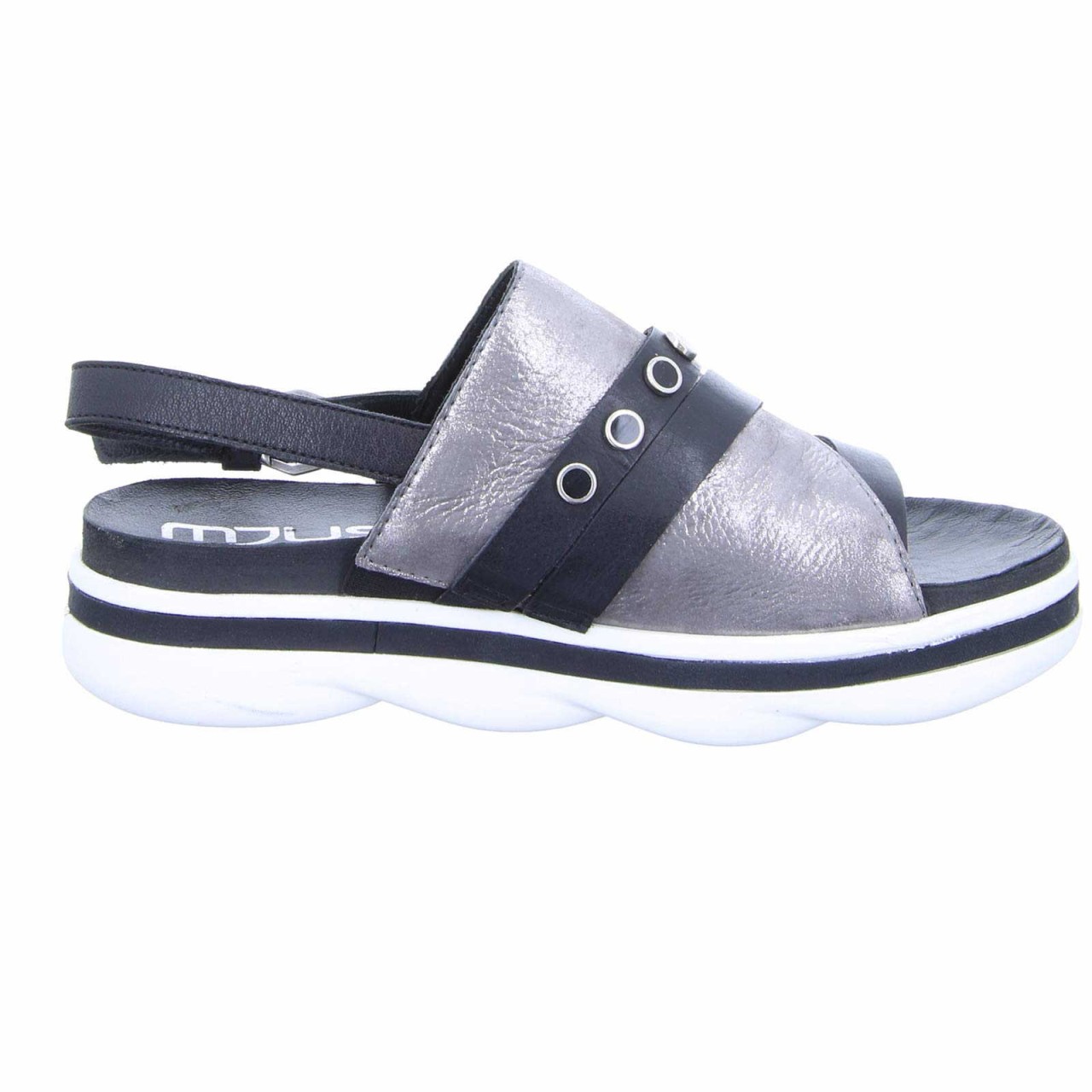 MJUS Plateau Sandalen schwarz Talisman