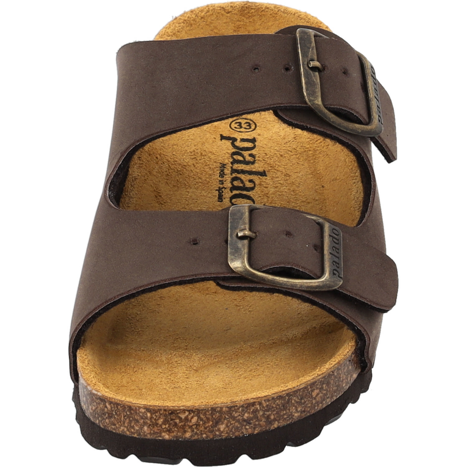 Palado Kids Korfu B Basic, Pantoletten, Kinder, Dunkelbraun/Velours