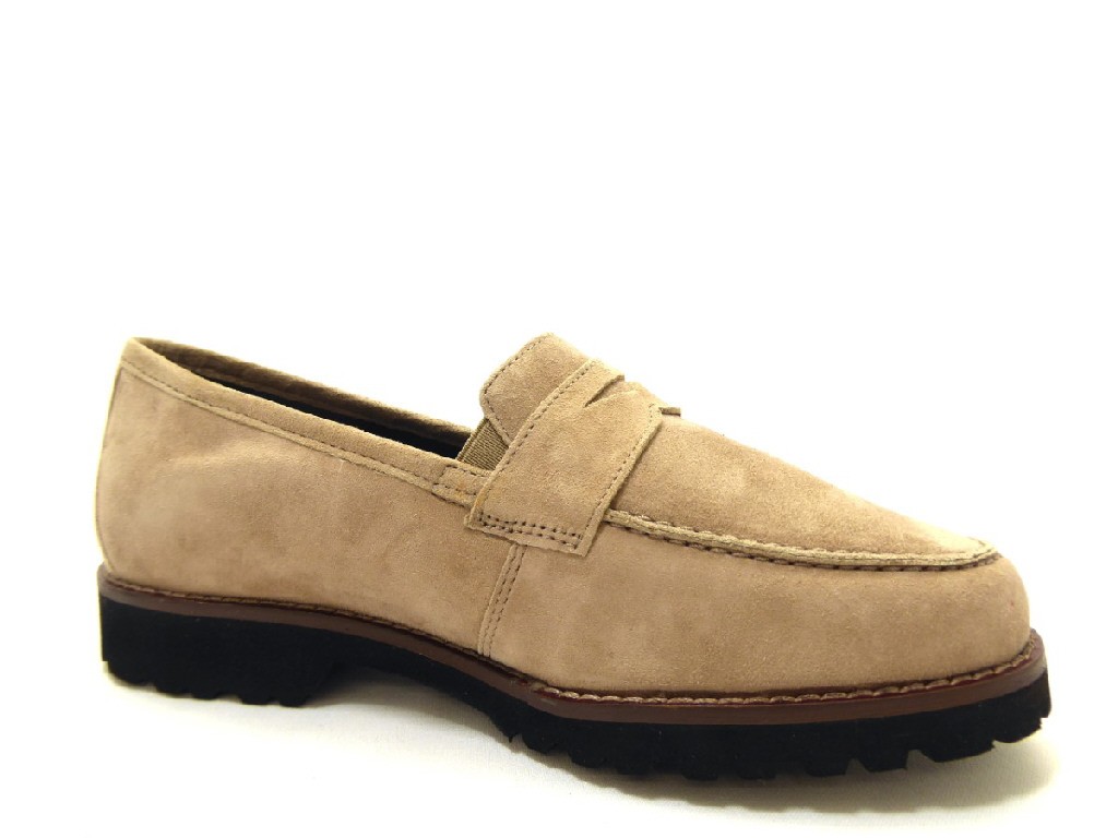 SIOUX Sportliche Slipper beige