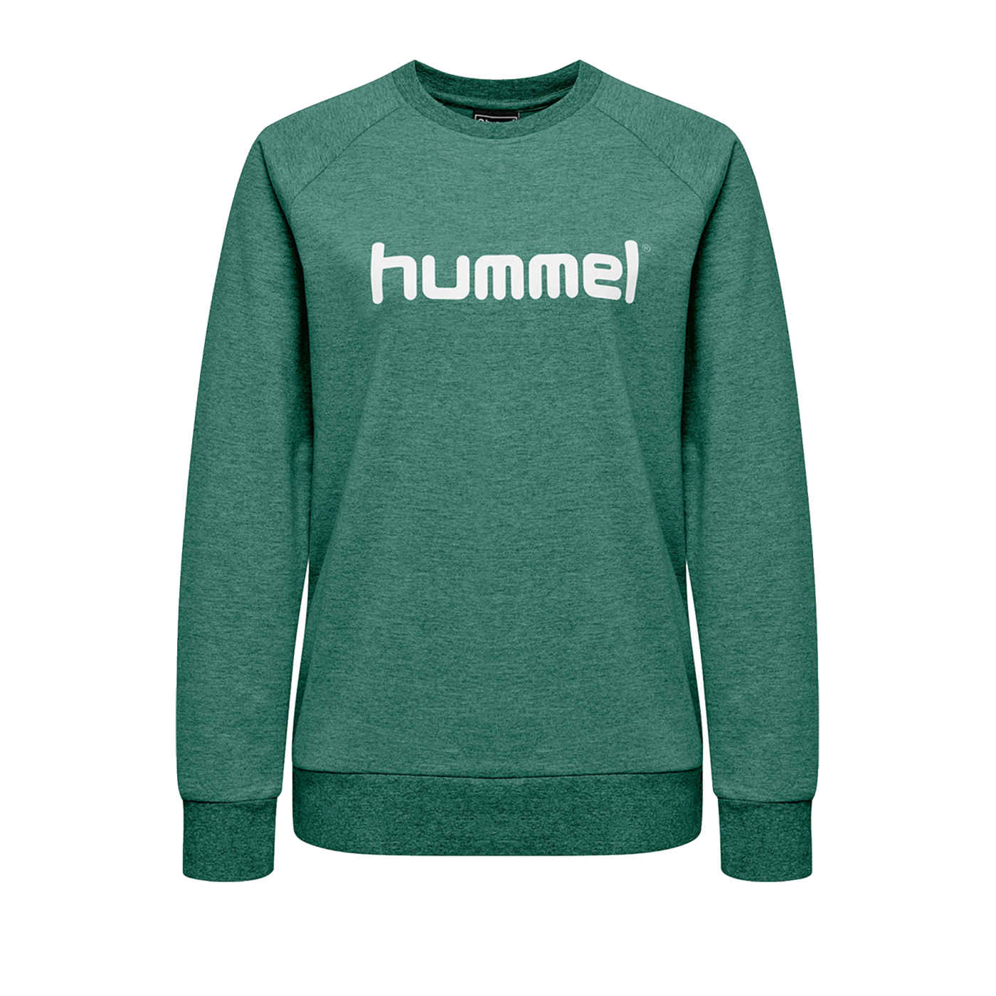 Hummel Cotton Logo Sweatshirt Damen Grün F6140