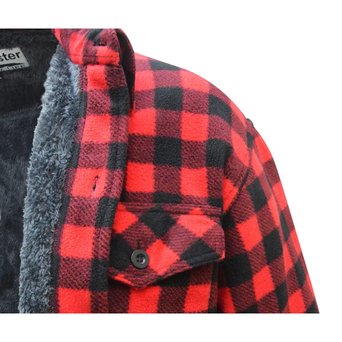 Lumberman Overshirt rot-schwarz