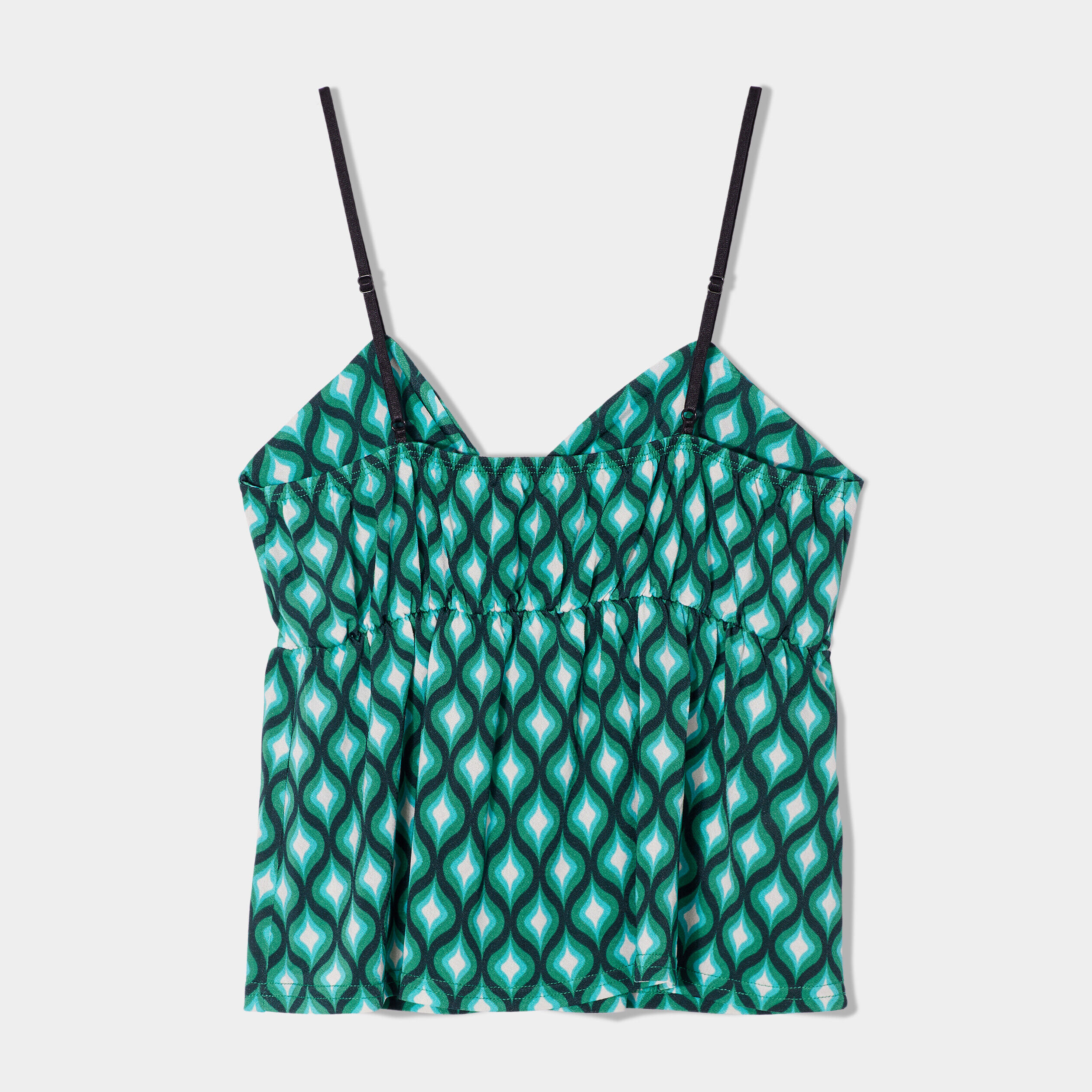 Bustier noué bretelles fines noir femme | Cache Cache