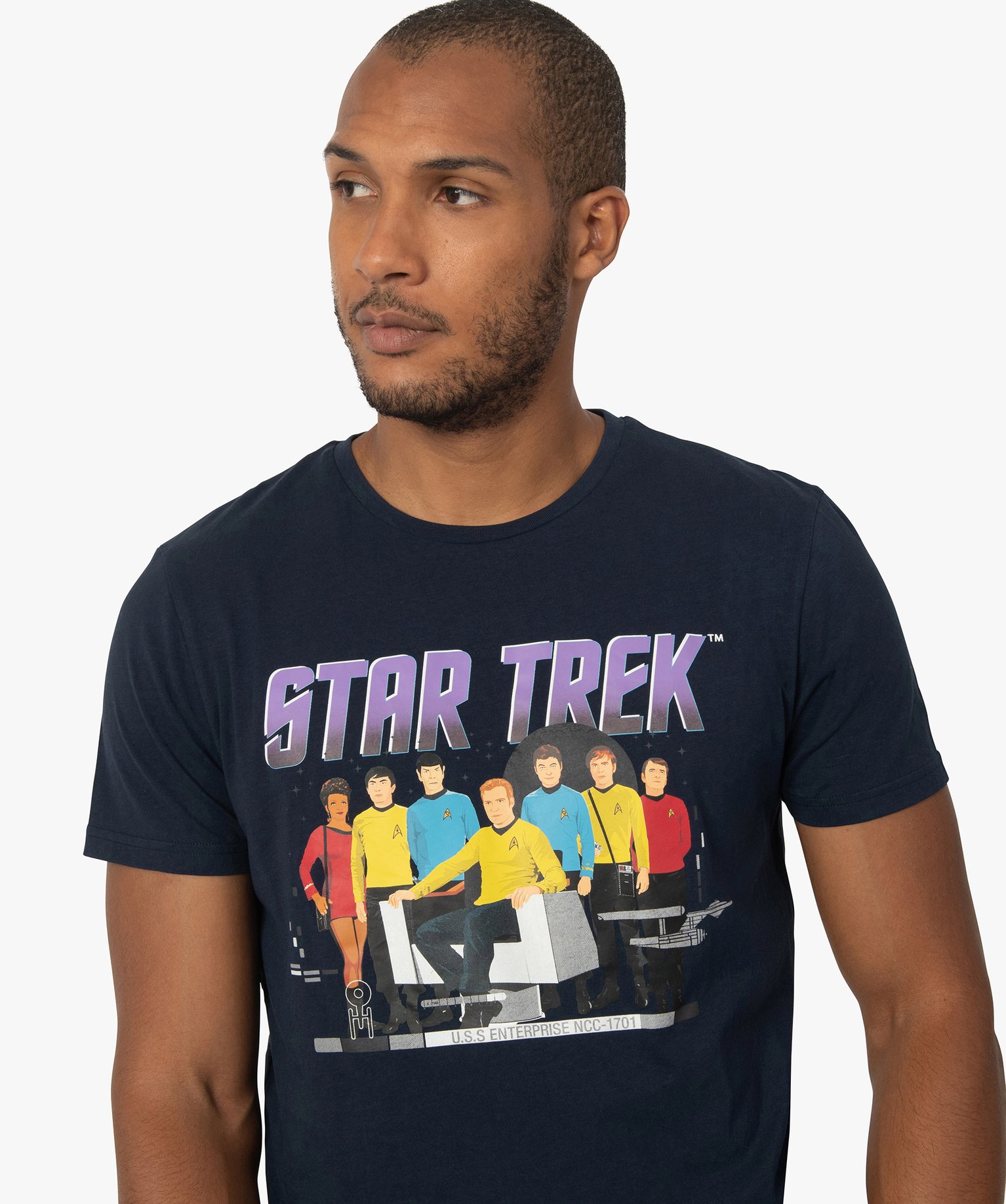 Tee-shirt homme avec motif Star Trek marine | GEMO