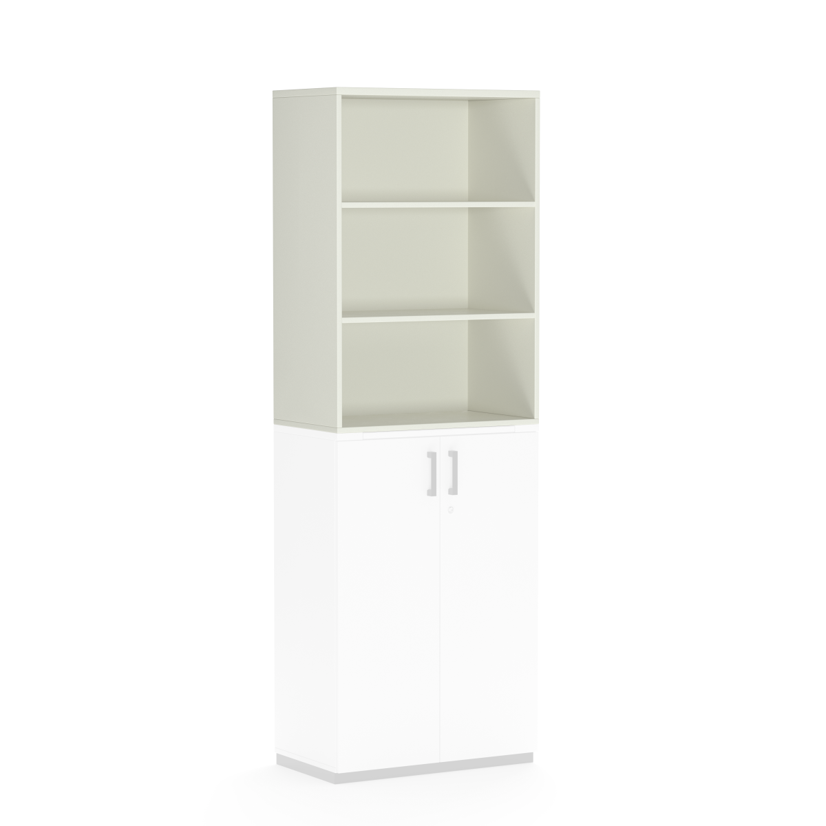 Aufsatzschrank K40 White Grey