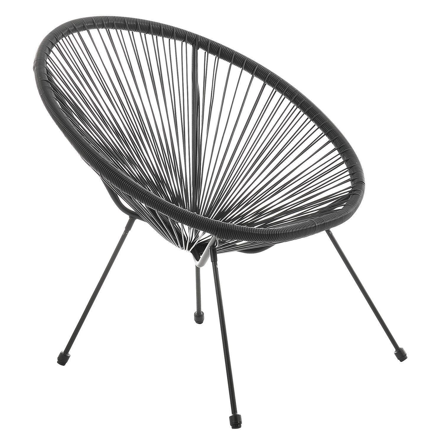 Juskys Balkonset Ostana, (3-tlg), 2 Sessel plus Tisch, witterungsbeständig, stabil