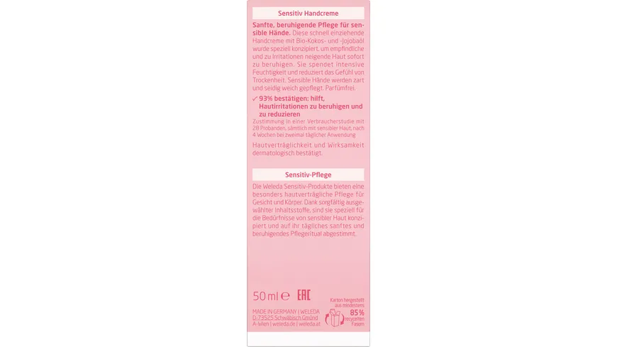 WELEDA Sensitiv Handcreme 50 ml