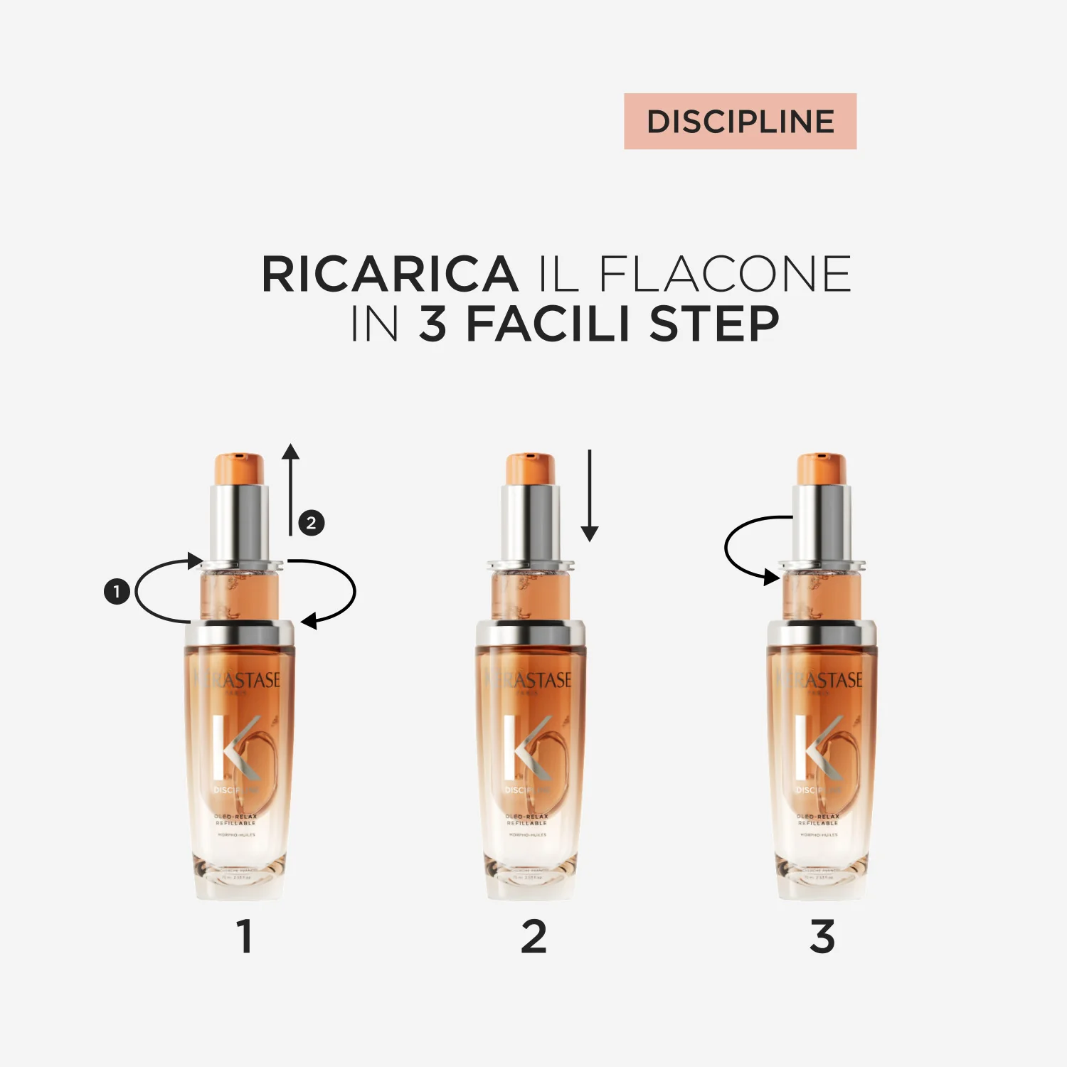 Discipline L'Huile Oléo-Relax - Hair Oil Styling & Finish, Hair Oil