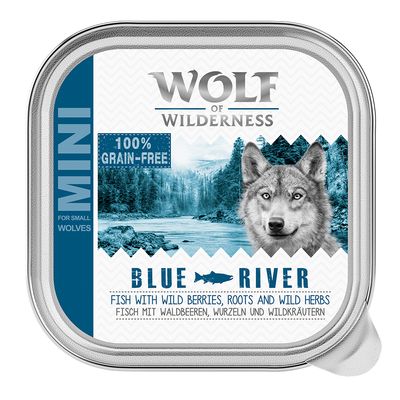 Wolf of Wilderness MINI Adult 6 x 150 g Schale - Single Protein
