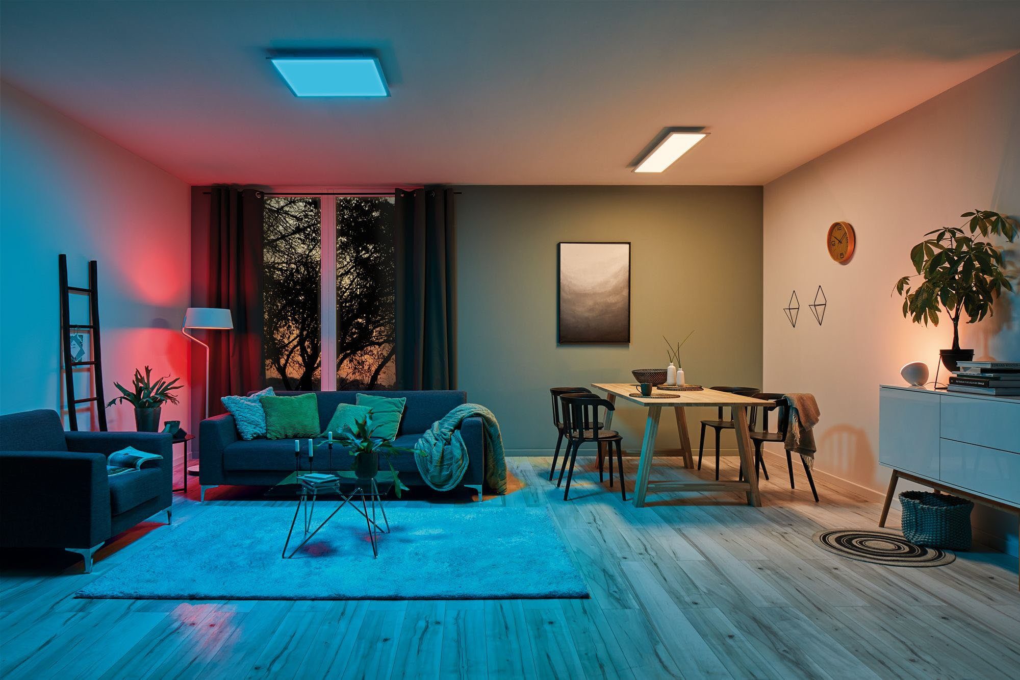 Paulmann LED Panel Amaris, LED fest integriert, Warmweiß