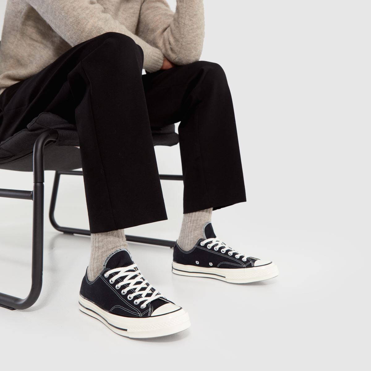 Converse Chuck 70 Ox – Svarta och vita sneakers