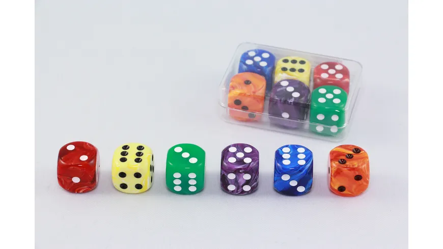 Weible Spiele - 6 Würfel Marmor
