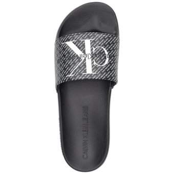 Calvin Klein Slide Aop in schwarz