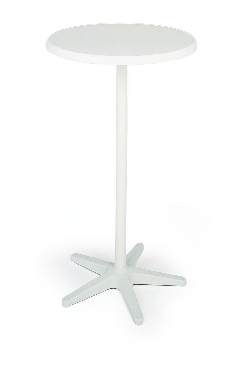 BEST Stehtisch Duo rund 70cm weiss