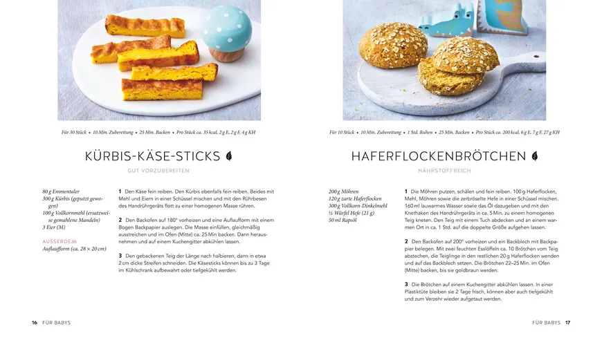 Zuckerfreie Snacks für Babys und Kleinkinder