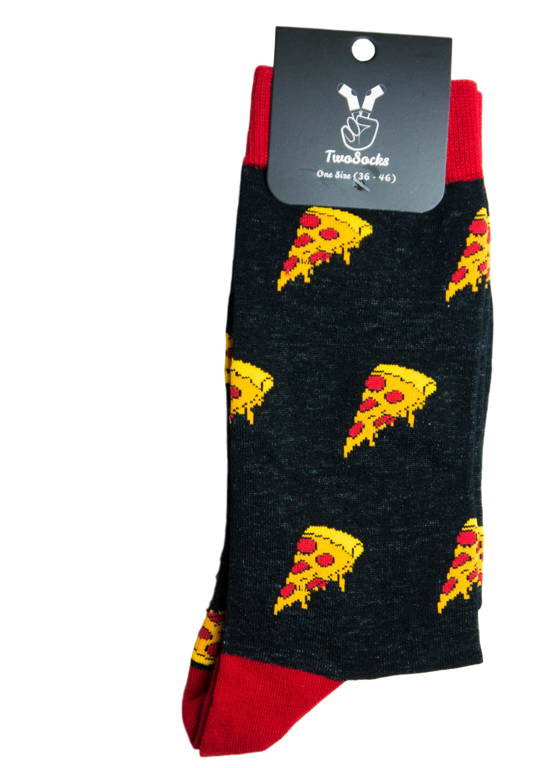 TwoSocks Freizeitsocken Pizza Socken lustige Socken Herren & Damen, Einheitsgröße