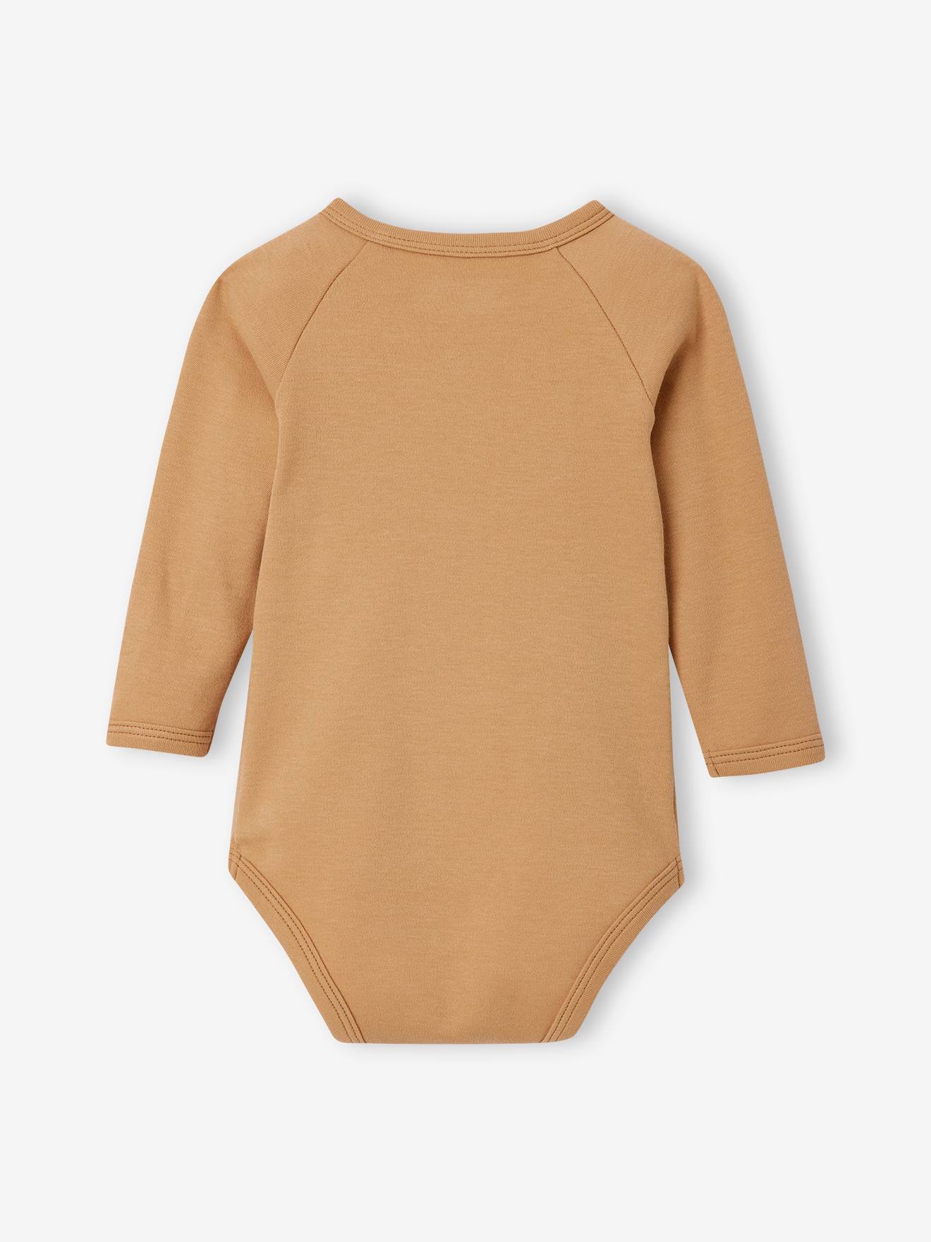 Vertbaudet 2er-Pack Baby Wickelbodys, lange Ärmel Oeko-Tex - graublau